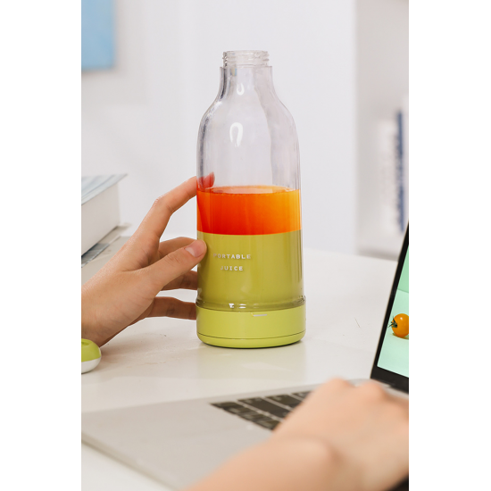 Smoothie Blender Taşınabilir Şarjlı Kişisel Mini Meyve Karıştırıcı 300 ml