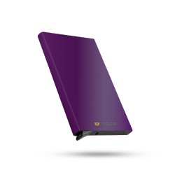 Mekanizmalı Kartlık / Rfid Korumalı Alüminyum Otomatik Mekanizmalı Kredi Kartlık Renkli (METALİK MOR)