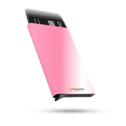 Mekanizmalı Kartlık / Rfid Korumalı Alüminyum Otomatik Mekanizmalı Kredi Kartlık Renkli (METALİK PEMBE)