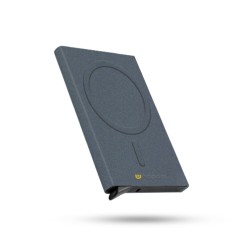 Magsafe Mekanizmalı Kartlık / Rfid Korumalı Alüminyum Otomatik Mekanizmalı Kredi Kartlık Renkli (GRİ GÖKKUŞAĞI)