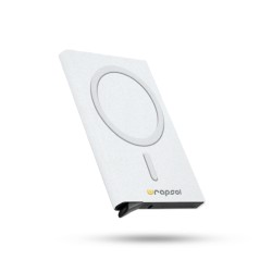 Magsafe Mekanizmalı Kartlık / Rfid Korumalı Alüminyum Otomatik Mekanizmalı Kredi Kartlık Renkli (SİMLİ BEYAZ)