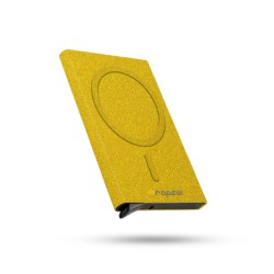 Magsafe Mekanizmalı Kartlık / Rfid Korumalı Alüminyum Otomatik Mekanizmalı Kredi Kartlık Renkli (SİMLİ SARI)