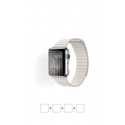 Apple Watch 42 mm Ekran Koruyucu Film (Parlak Şeffaf Poliüretan Film (150 micron))
