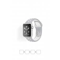 Apple Watch Nike Plus Series 2 (38 mm) Ekran Koruyucu Film (Parlak Şeffaf Poliüretan Film (150 micron))
