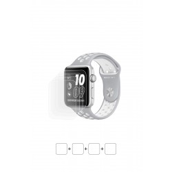 Apple Watch Nike Plus Series 2 (42 mm) Ekran Koruyucu Film (Parlak Şeffaf Poliüretan Film (150 micron))