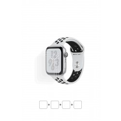 Apple Watch Nike Plus Series 4 (44 mm) Ekran Koruyucu Film (Parlak Şeffaf Poliüretan Film (150 micron))