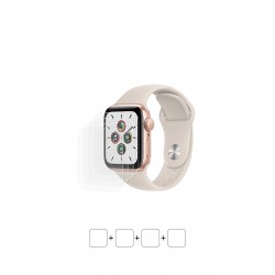 Apple Watch SE 40 mm Ekran Koruyucu Film (Parlak Şeffaf Poliüretan Film (150 micron))