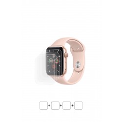 Apple Watch Series 5 (40 mm) Ekran Koruyucu Film (Parlak Şeffaf Poliüretan Film (150 micron))