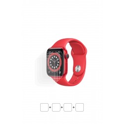 Apple Watch Series 6 (40 mm) Ekran Koruyucu Film (Parlak Şeffaf Poliüretan Film (150 micron))