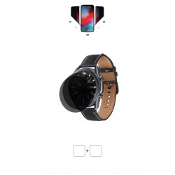 Samsung Galaxy Watch 3 (45 mm) Ekran Koruyucu Poliüretan Film (Mat Hayalet (Privacy))