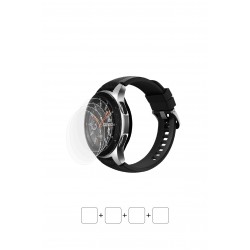 Samsung Galaxy Watch 46 mm Ekran Koruyucu Poliüretan Film (Parlak Şeffaf Poliüretan Film (150 micron))