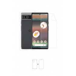 Google Pixel 6A Ekran Koruyucu Film (Parlak Şeffaf Poliüretan Film (150 micron), Full Body)