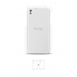 HTC Desire 816 Ekran Koruyucu Film (Parlak Şeffaf Poliüretan Film (150 micron), Arka/Yan)