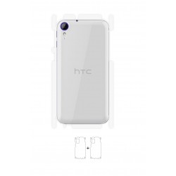 HTC Desire 830 Ekran Koruyucu Film (Parlak Şeffaf Poliüretan Film (150 micron), Arka/Yan)
