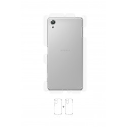 Sony Xperia X Ekran Koruyucu Poliüretan Film (Parlak Şeffaf Poliüretan Film (150 micron), Arka/Yan)