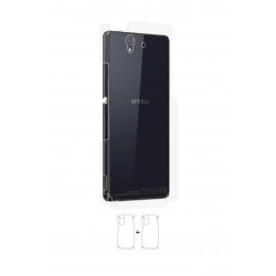 Sony Xperia Z Ekran Koruyucu Poliüretan Film (Parlak Şeffaf Poliüretan Film (150 micron), Arka/Yan)