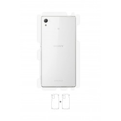 Sony Xperia Z4 Ekran Koruyucu Poliüretan Film (Parlak Şeffaf Poliüretan Film (150 micron), Arka/Yan)