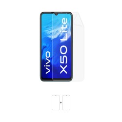 Vivo X50 Lite Ekran Koruyucu Poliüretan Film (Parlak Şeffaf Poliüretan Film (150 micron), Ön)