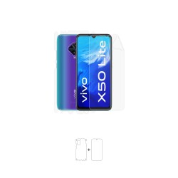 Vivo X50 Lite Ekran Koruyucu Poliüretan Film (Parlak Şeffaf Poliüretan Film (150 micron), Full Body)