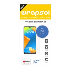 Vivo Y15s Ekran Koruyucu Film (Parlak Şeffaf Poliüretan Film (150 micron), Ön)