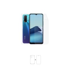 Vivo Y20 Ekran Koruyucu Film (Parlak Şeffaf Poliüretan Film (150 micron), Full Body)