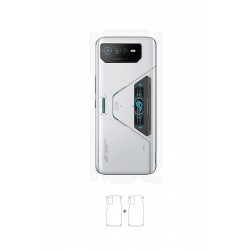 Asus Rog Phone 6 Pro Ekran Koruyucu Film (Parlak Şeffaf Poliüretan Film (150 micron), Arka/Yan)