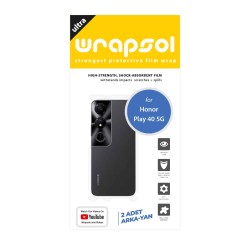 Honor Play 40 5G Ekran Koruyucu Film (Parlak Şeffaf Poliüretan Film (150 micron), Arka/Yan)