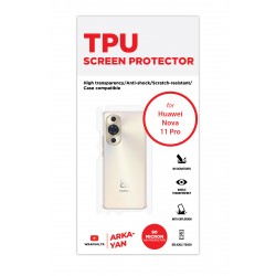 Huawei Nova 11 Pro Ekran Koruyucu Film (Arka/Yan, Parlak Şeffaf Tpu Film (80 micron))