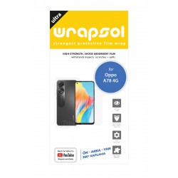 Oppo A78 4G Ekran Koruyucu Film (Parlak Şeffaf Poliüretan Film (150 micron), Full Body)