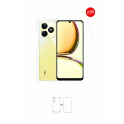 Realme C53 Ekran Koruyucu Poliüretan Film (Full Body, Parlak Şeffaf Tpu Film (80 micron))