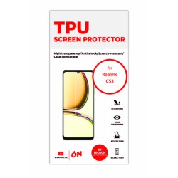 Realme C53 Ekran Koruyucu Poliüretan Film (Ön, Parlak Şeffaf Tpu Film (80 micron))