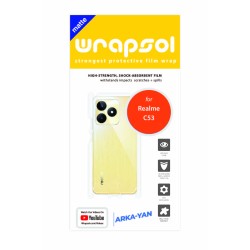 Realme C53 Ekran Koruyucu Poliüretan Film (Mat Şeffaf Poliüretan Film (150 micron), Arka/Yan)