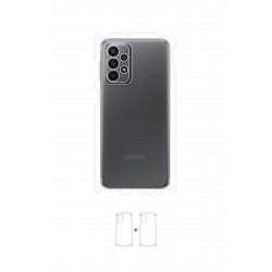 Samsung Galaxy A23 Ekran Koruyucu Poliüretan Film (Parlak Şeffaf Poliüretan Film (150 micron), Arka/Yan)