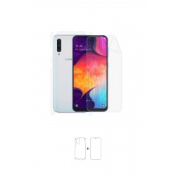 Samsung Galaxy A50 Ekran Koruyucu Poliüretan Film (Parlak Şeffaf Poliüretan Film (150 micron), Arka/Yan)