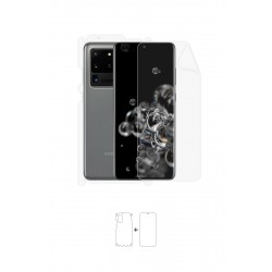 Samsung Galaxy S20 Ultra Ekran Koruyucu Poliüretan Film (Parlak Şeffaf Poliüretan Film (150 micron), Ön)