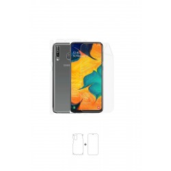 Samsung Galaxy A40s Ekran Koruyucu Poliüretan Film (Parlak Şeffaf Poliüretan Film (150 micron), Ön)