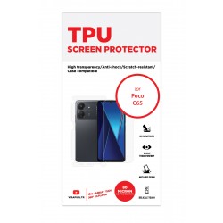 Xiaomi Poco C65 Ekran Koruyucu Film (Full Body, Parlak Şeffaf Tpu Film (80 micron))