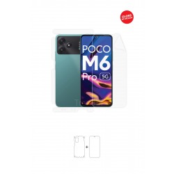 Xiaomi Poco M6 Pro Ekran Koruyucu Film (Full Body, Parlak Şeffaf Tpu Film (80 micron))