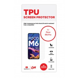 Xiaomi Poco M6 Pro Ekran Koruyucu Film (Ön, Parlak Şeffaf Tpu Film (80 micron))