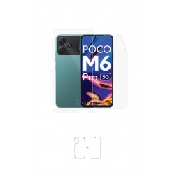 Xiaomi Poco M6 Pro Ekran Koruyucu Film (Parlak Şeffaf Poliüretan Film (150 micron), Full Body)