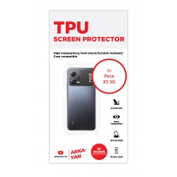 Xiaomi Poco X5 5G Ekran Koruyucu Film (Arka/Yan, Parlak Şeffaf Tpu Film (80 micron))