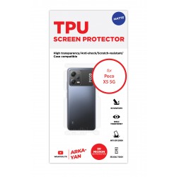 Xiaomi Poco X5 5G Ekran Koruyucu Film (Arka/Yan, Mat Şeffaf Tpu Film (80 micron))