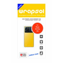 Xiaomi Poco X5 Pro 5G Ekran Koruyucu Film (Mat Şeffaf Poliüretan Film (150 micron), Arka/Yan)