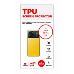 Xiaomi Poco X5 Pro 5G Ekran Koruyucu Film (Arka/Yan, Parlak Şeffaf Tpu Film (80 micron))
