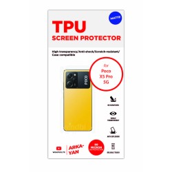 Xiaomi Poco X5 Pro 5G Ekran Koruyucu Film (Arka/Yan, Mat Şeffaf Tpu Film (80 micron))