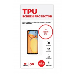 Xiaomi Redmi 13C Ekran Koruyucu Film (Ön, Parlak Şeffaf Tpu Film (80 micron))