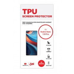 Xiaomi Redmi Note 13R Pro Ekran Koruyucu Film (Ön, Parlak Şeffaf Tpu Film (80 micron))