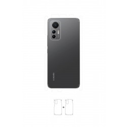 Xiaomi 12 Lite Ekran Koruyucu Film (Parlak Şeffaf Poliüretan Film (150 micron), Arka/Yan)