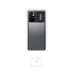 Xiaomi Poco M4 Pro Ekran Koruyucu Film (Parlak Şeffaf Poliüretan Film (150 micron), Arka/Yan)
