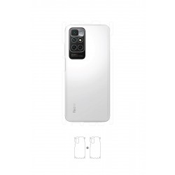 Xiaomi Redmi 10 2022 Ekran Koruyucu Film (Parlak Şeffaf Poliüretan Film (150 micron), Arka/Yan)